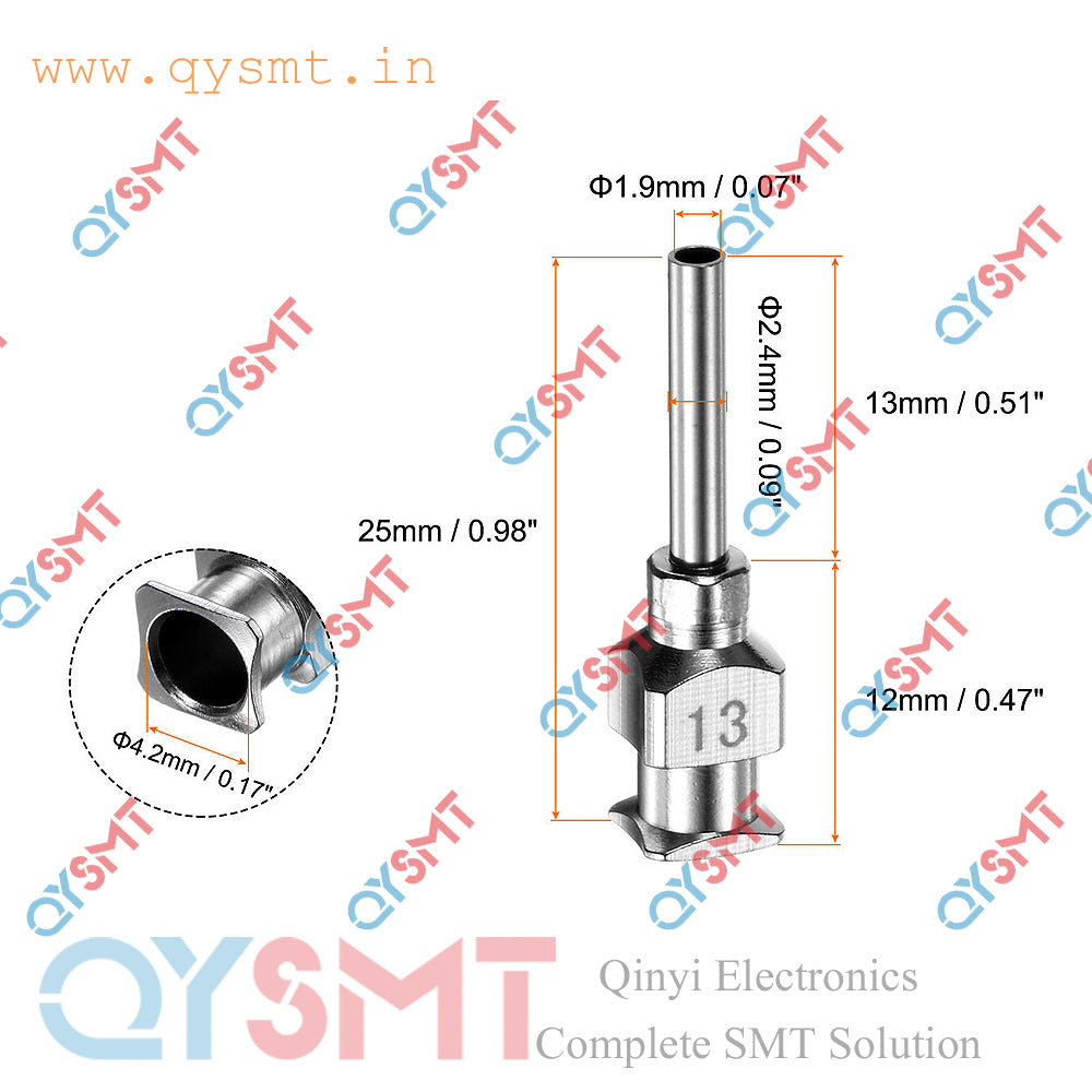 13G Stainless Steel Dispensing Needle Half inch