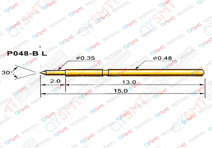 Pogo pin P048-B L QYSMT